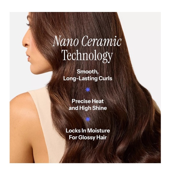 Professional Nano Ceramic 1-1/4” Flipperless Tapered Curling Wand - Picture 4 of 6